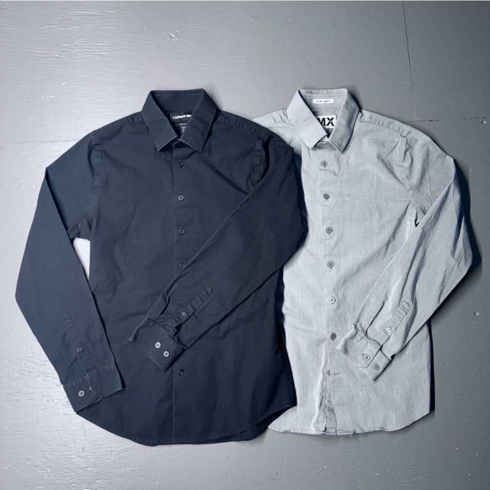 2 Express 1mx Button Down Shirts (2) - image 2